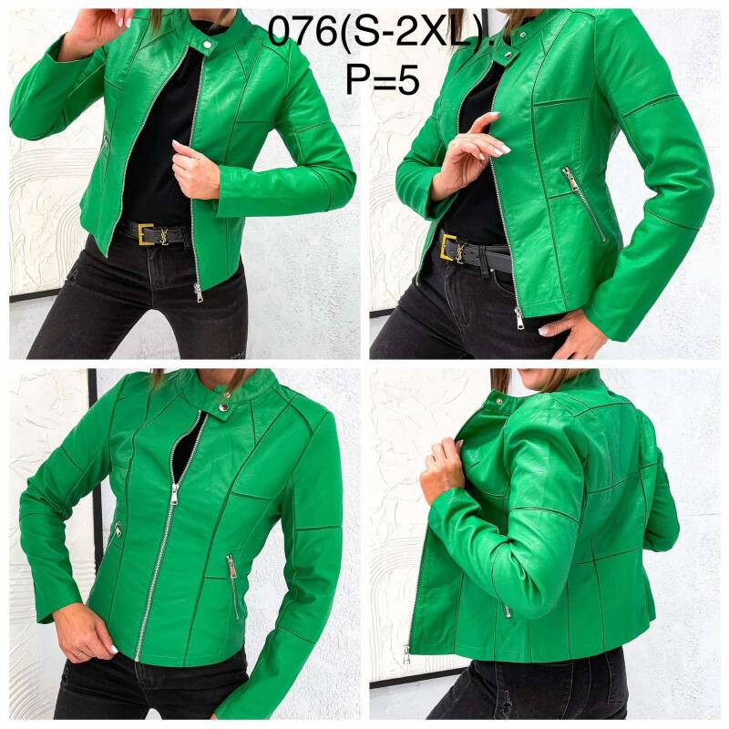 Kurtki damskie skórzana Roz S-2XL, 1 Kolor Paczka 5 szt